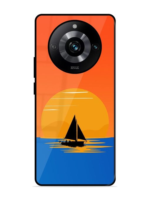 Sunset Sail Glossy Soft Edge Case for Realme 11 Pro (5G) Chachhi