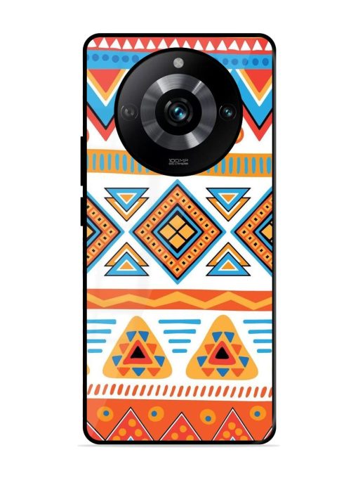 Vibrant Tribal Pattern Glossy Soft Edge Case for Realme 11 Pro (5G) Chachhi