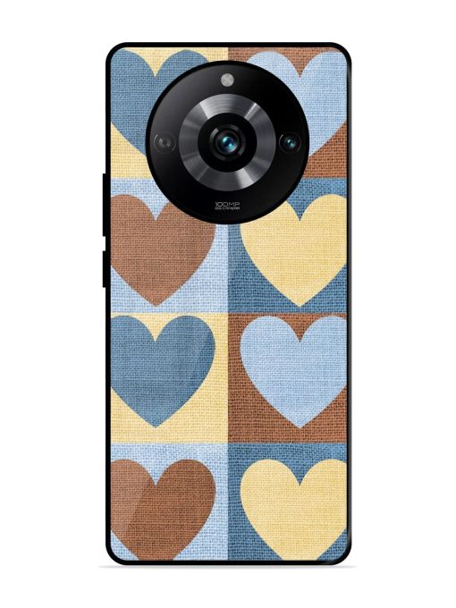 Hearts On Canvas Glossy Soft Edge Case for Realme 11 Pro (5G) Chachhi