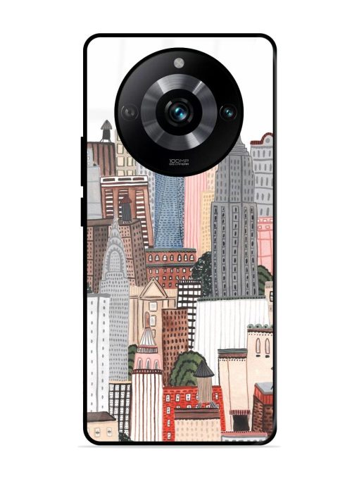 Cityscape Dreams Glossy Soft Edge Case for Realme 11 Pro (5G) Chachhi