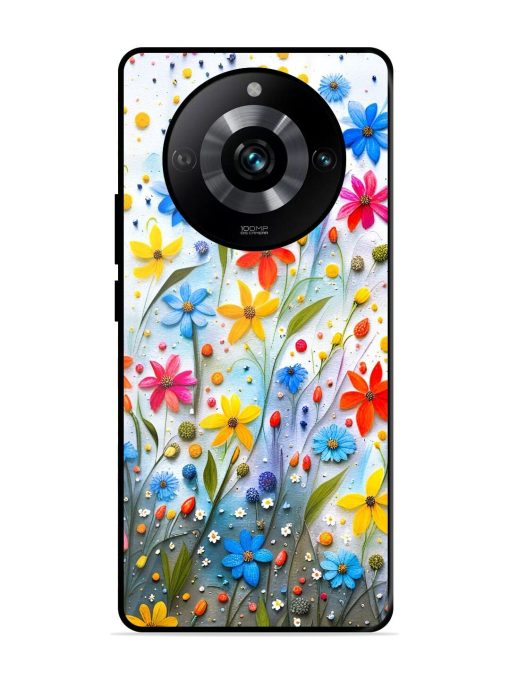 Vibrant Floral Glossy Soft Edge Case for Realme 11 Pro (5G) Chachhi