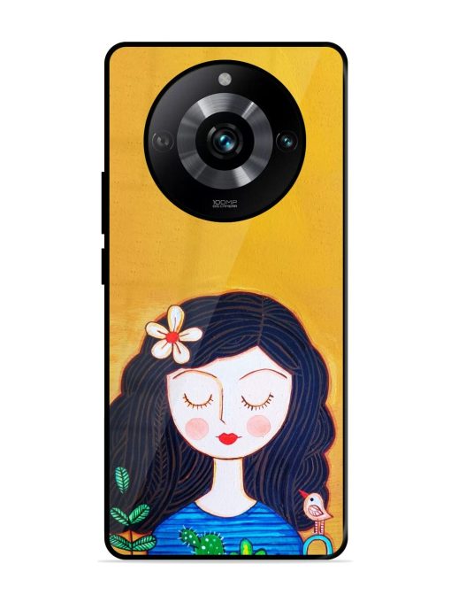 Girl Illustration Glossy Soft Edge Case for Realme 11 Pro (5G) Chachhi