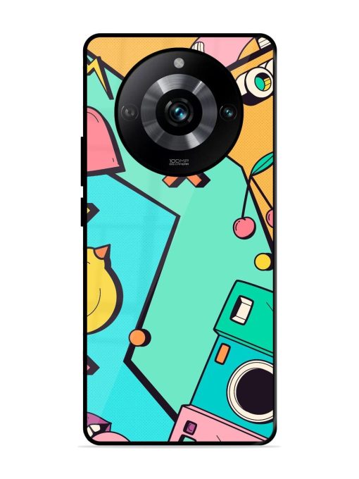 Retro Remix Glossy Soft Edge Case for Realme 11 Pro (5G) Chachhi