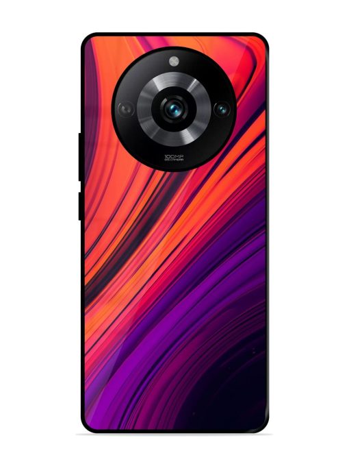 Crimson Curls Glossy Soft Edge Case for Realme 11 Pro (5G) Chachhi