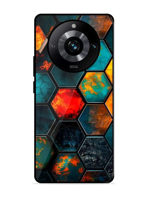 Hexagon Hive Glossy Soft Edge Case for Realme 11 Pro (5G) Chachhi