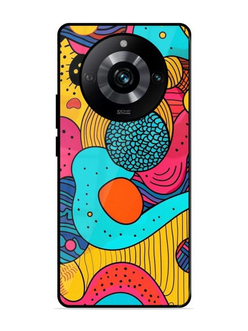 Psychedelic Patterns Glossy Soft Edge Case for Realme 11 Pro (5G) Chachhi