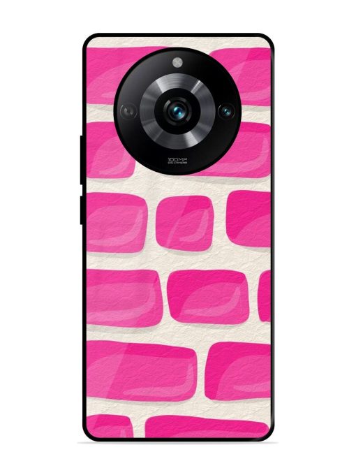 Pink Brick Wall Glossy Soft Edge Case for Realme 11 Pro (5G) Chachhi