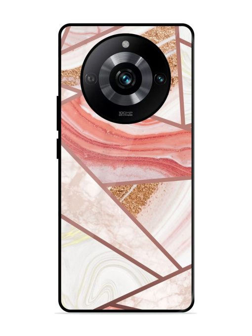 Rosy Mosaic Glossy Soft Edge Case for Realme 11 Pro (5G) Chachhi