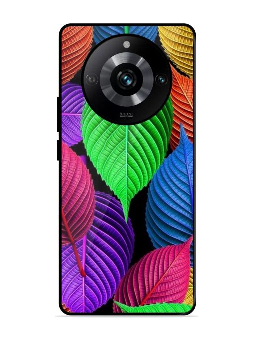 Rainbow Leaf Symphony Glossy Soft Edge Case for Realme 11 Pro (5G) Chachhi