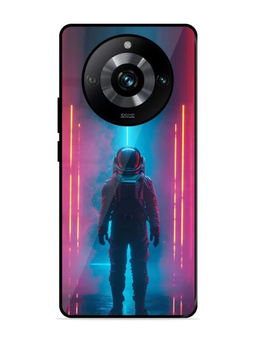 Neon Astronaut Glossy Soft Edge Case for Realme 11 Pro (5G) Chachhi