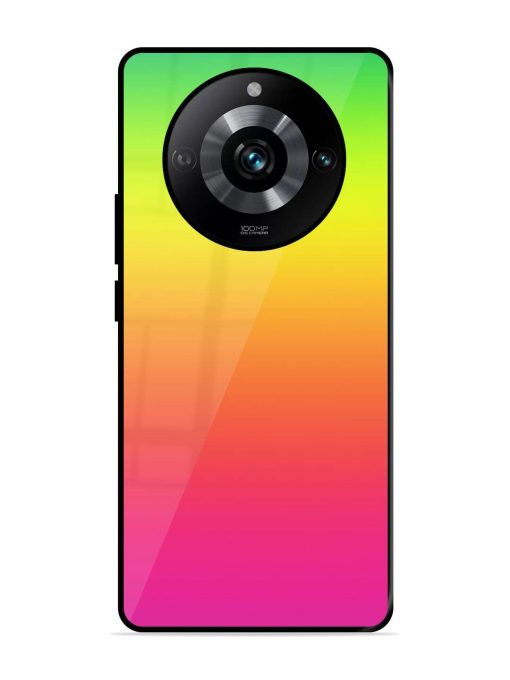 Rainbow Gradient Glossy Soft Edge Case for Realme 11 Pro (5G) Chachhi