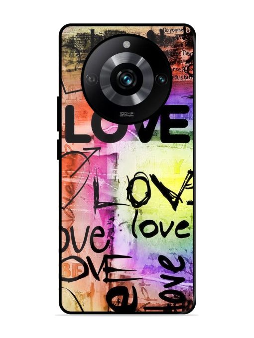 Love Graffiti Glossy Soft Edge Case for Realme 11 Pro (5G) Chachhi