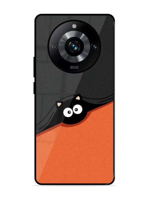 Peek-A-Boo Kitty Glossy Soft Edge Case for Realme 11 Pro (5G) Chachhi