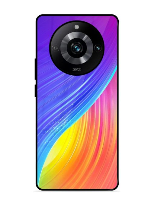 Neon Swirl Glossy Soft Edge Case for Realme 11 Pro (5G) Chachhi