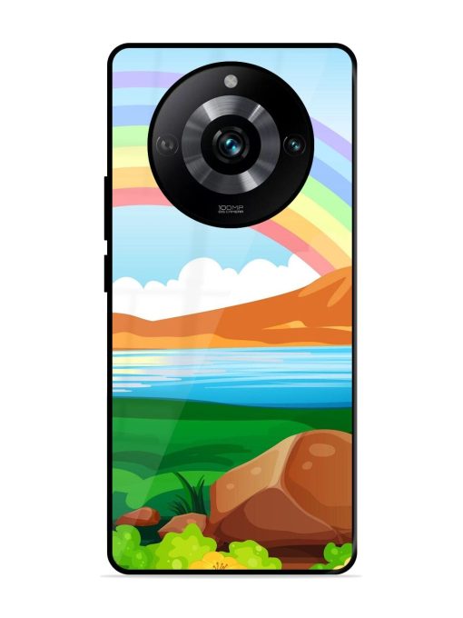 Rainbow Over The Lake Glossy Soft Edge Case for Realme 11 Pro (5G) Chachhi