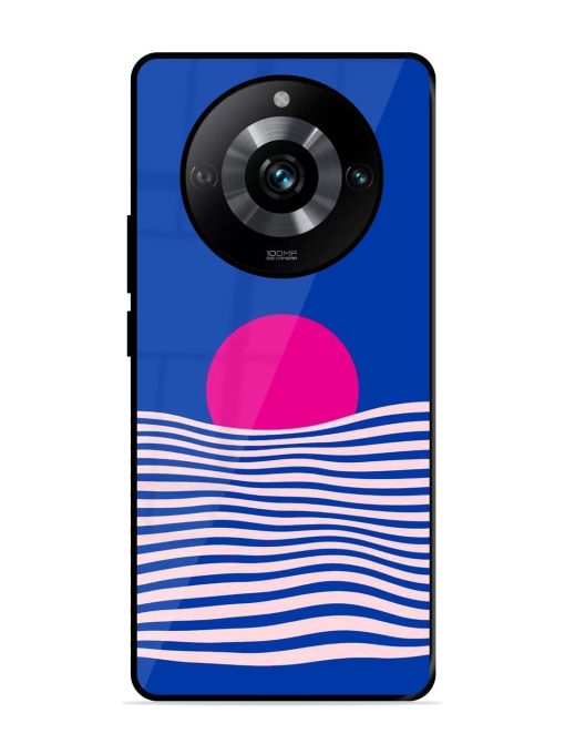 Pink Sunset Over Blue Waves Glossy Soft Edge Case for Realme 11 Pro (5G) Chachhi