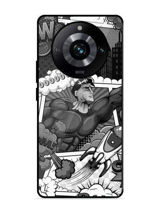 Comic Book Chaos Glossy Soft Edge Case for Realme 11 Pro (5G) Chachhi