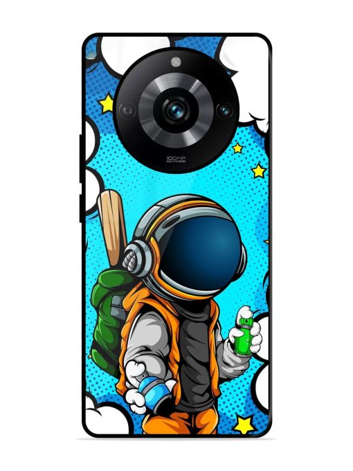 Space Graffiti Artist Glossy Soft Edge Case for Realme 11 Pro (5G) Chachhi