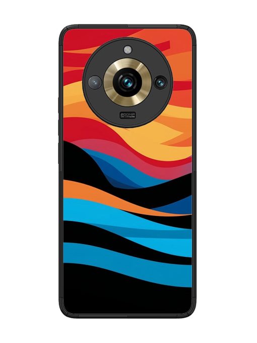 Blazing Currents Glossy Soft Edge Case for Realme 11 Pro Plus (5G) Chachhi