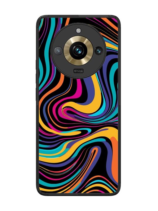 Psychedelic Swirl Glossy Soft Edge Case for Realme 11 Pro Plus (5G) Chachhi