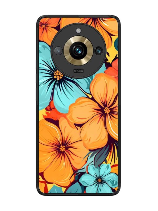 Tropical Bloom Glossy Soft Edge Case for Realme 11 Pro Plus (5G) Chachhi