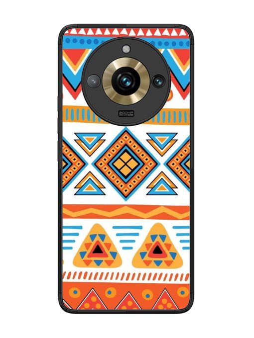 Vibrant Tribal Pattern Glossy Soft Edge Case for Realme 11 Pro Plus (5G)