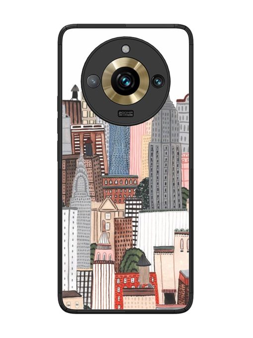 Cityscape Dreams Glossy Soft Edge Case for Realme 11 Pro Plus (5G) Chachhi