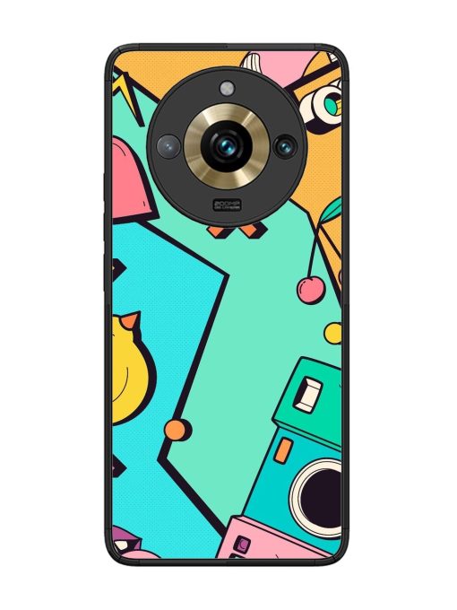 Retro Remix Glossy Soft Edge Case for Realme 11 Pro Plus (5G) Chachhi