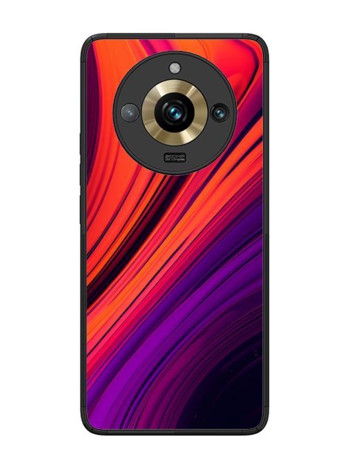 Crimson Curls Glossy Soft Edge Case for Realme 11 Pro Plus (5G) Chachhi