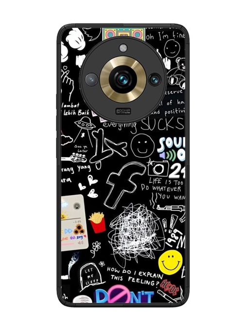 Doodle Diary Glossy Soft Edge Case for Realme 11 Pro Plus (5G)