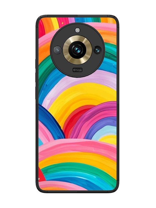 Rainbow Symphony Glossy Soft Edge Case for Realme 11 Pro Plus (5G) Chachhi