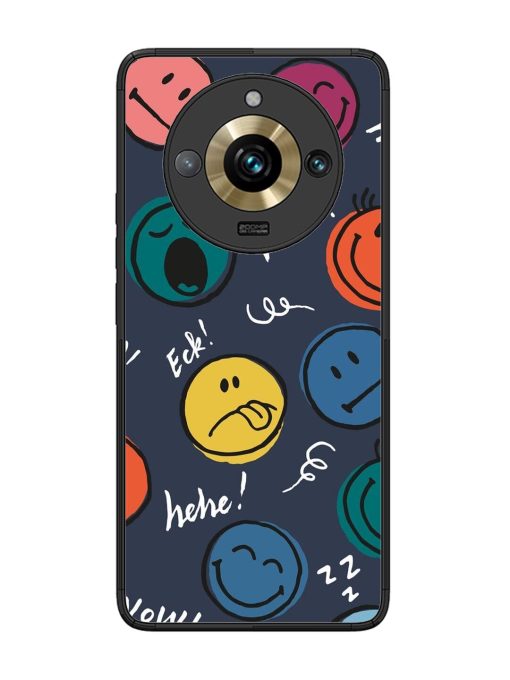 Emoticon Parade Glossy Soft Edge Case for Realme 11 Pro Plus (5G) Chachhi