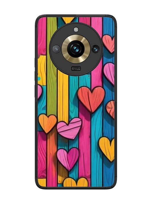 Rainbow Of Hearts Glossy Soft Edge Case for Realme 11 Pro Plus (5G) Chachhi