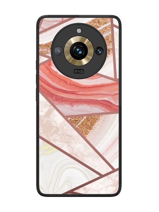 Rosy Mosaic Glossy Soft Edge Case for Realme 11 Pro Plus (5G) Chachhi