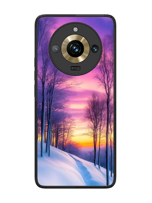 Winter'S Purple Haze Glossy Soft Edge Case for Realme 11 Pro Plus (5G)