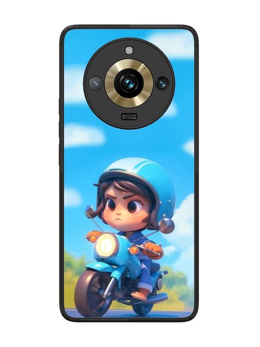 Little Rider Glossy Soft Edge Case for Realme 11 Pro Plus (5G) Chachhi