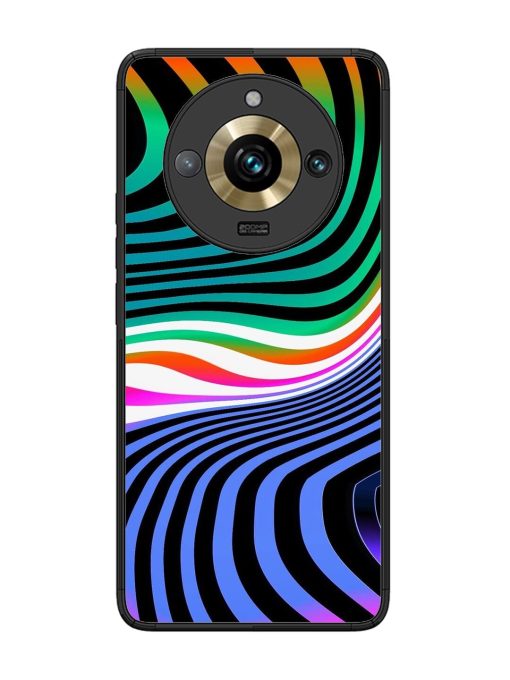 Psychedelic Waves Glossy Soft Edge Case for Realme 11 Pro Plus (5G) Chachhi