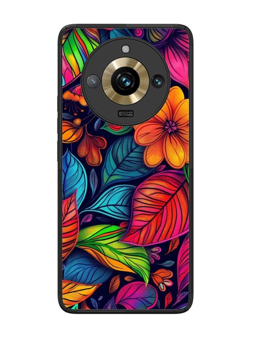 Rainbow Of Blooms Glossy Soft Edge Case for Realme 11 Pro Plus (5G) Chachhi