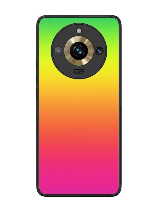 Rainbow Gradient Glossy Soft Edge Case for Realme 11 Pro Plus (5G) Chachhi