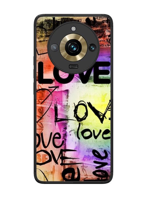 Love Graffiti Glossy Soft Edge Case for Realme 11 Pro Plus (5G) Chachhi