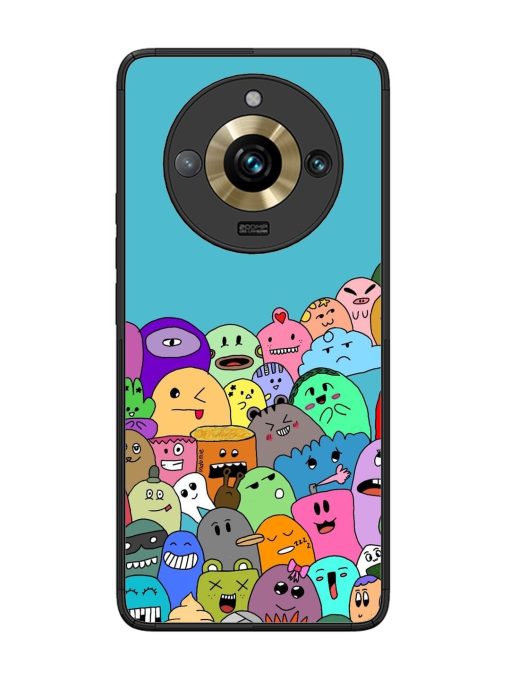 Monster Mash Glossy Soft Edge Case for Realme 11 Pro Plus (5G) Chachhi