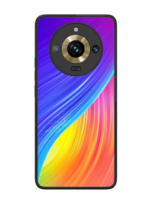 Neon Swirl Glossy Soft Edge Case for Realme 11 Pro Plus (5G) Chachhi