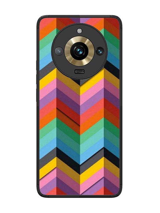 Colorful Zigzag Glossy Soft Edge Case for Realme 11 Pro Plus (5G) Chachhi