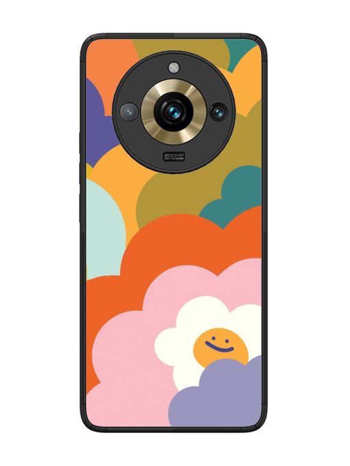 Happy Flower Power Glossy Soft Edge Case for Realme 11 Pro Plus (5G) Chachhi