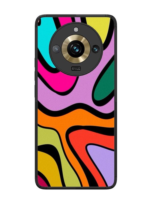 Groovy Swirls Glossy Soft Edge Case for Realme 11 Pro Plus (5G) Chachhi