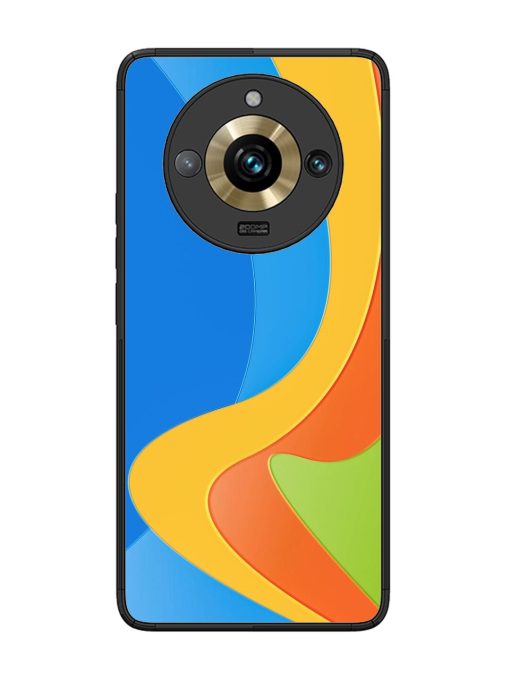 Curvy Color Cascade Glossy Soft Edge Case for Realme 11 Pro Plus (5G) Chachhi