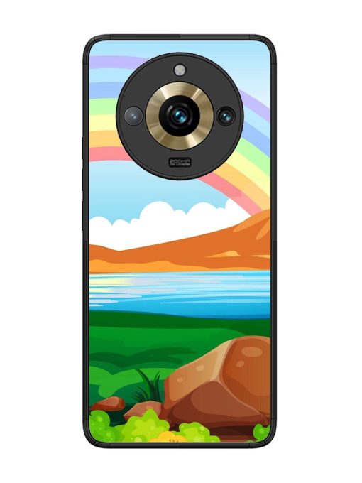 Rainbow Over The Lake Glossy Soft Edge Case for Realme 11 Pro Plus (5G) Chachhi