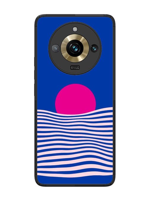 Pink Sunset Over Blue Waves Glossy Soft Edge Case for Realme 11 Pro Plus (5G) Chachhi