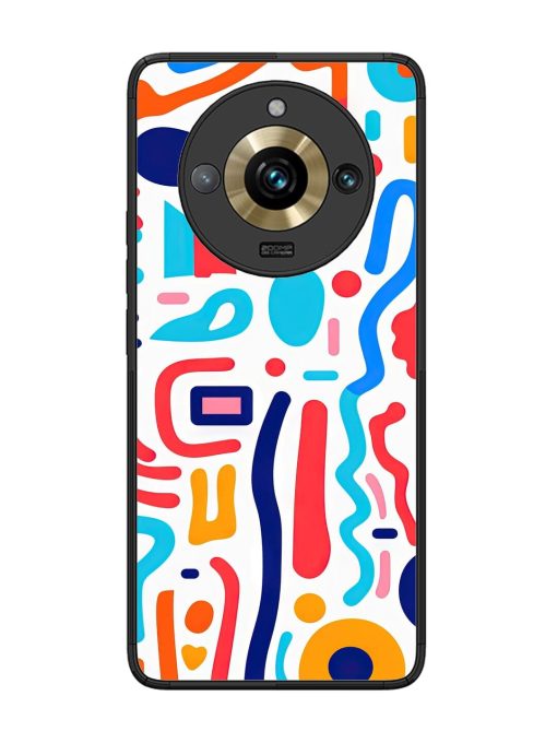 Whimsical Doodle Chaos Glossy Soft Edge Case for Realme 11 Pro Plus (5G) Chachhi