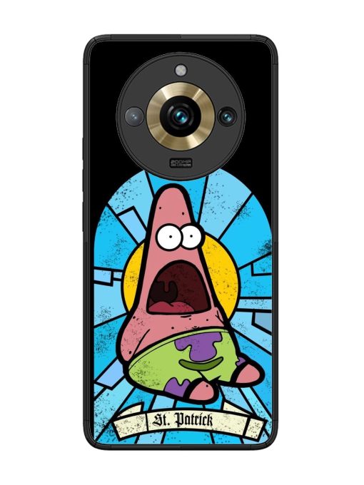 St. Patrick'S Day Stained Glass Patrick Star Glossy Soft Edge Case for Realme 11 Pro Plus (5G) Chachhi